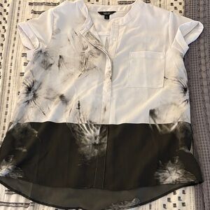 Simply Vera Vera Wang Monochrome Tie-Dye Blouse